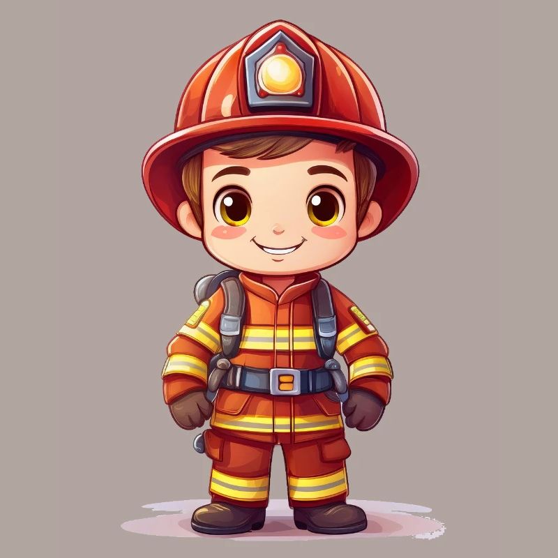 A cute firefighter