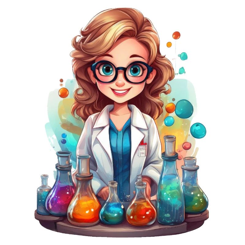 Chemikerin im Labor