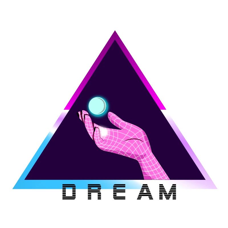 Main de jeu nostalgique dérivant dans l'espace