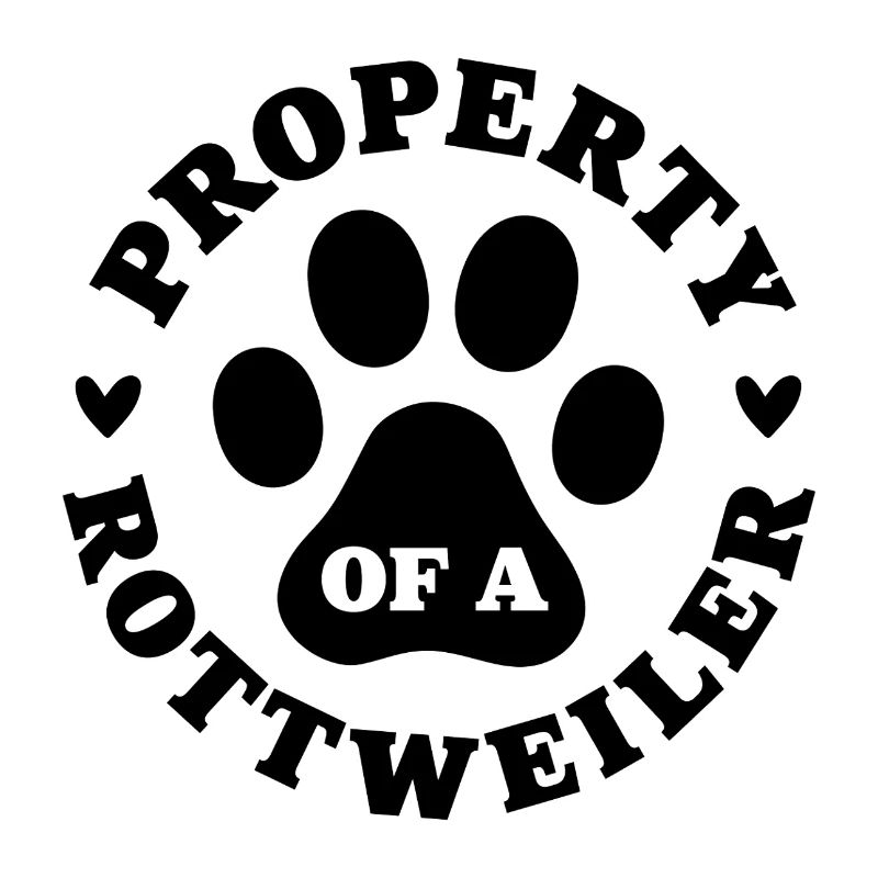 Eigentum eines Rottweilers