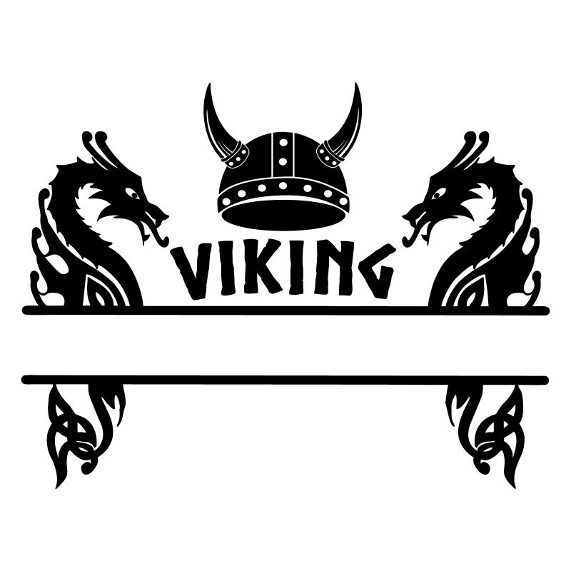 Namensschild des Wikingerdrachenhelms
