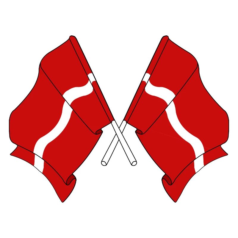 Deux drapeaux Lettonie