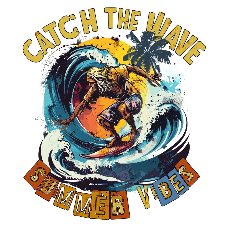Catch the Wave Surf Retro