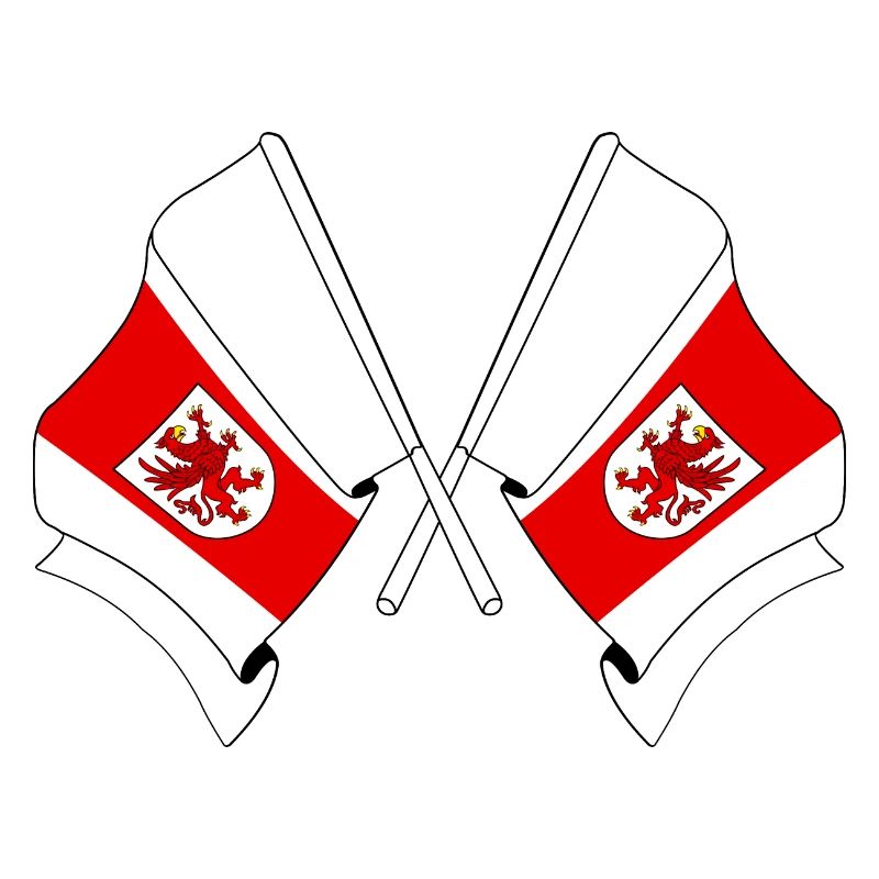 Deux drapeaux de Poméranie occidentale