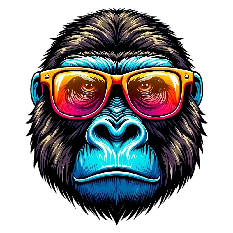 Gorillas mit Sonnenbrille