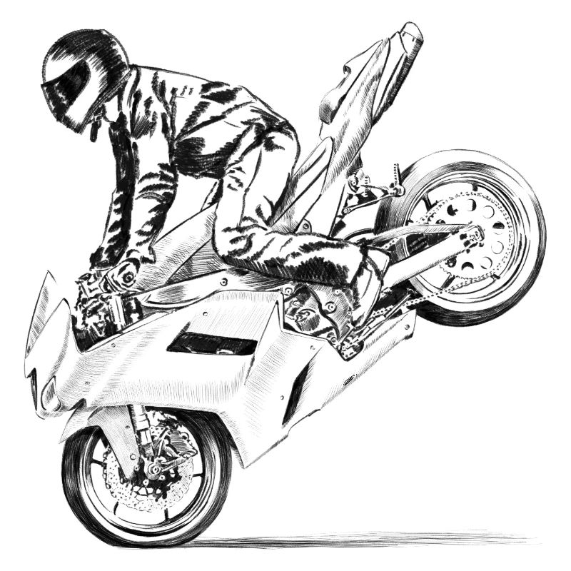 Motorcycle stunt