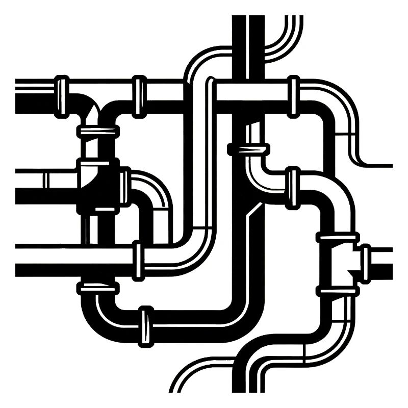 Intertwined Pipe Paths