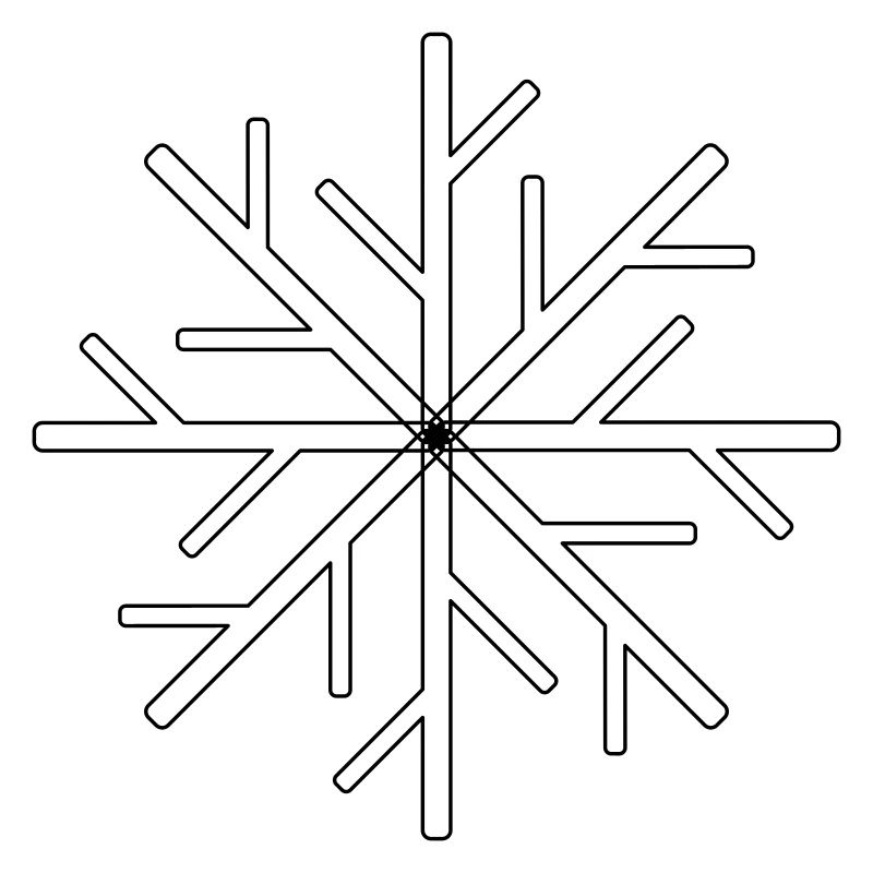 Schneekristall
