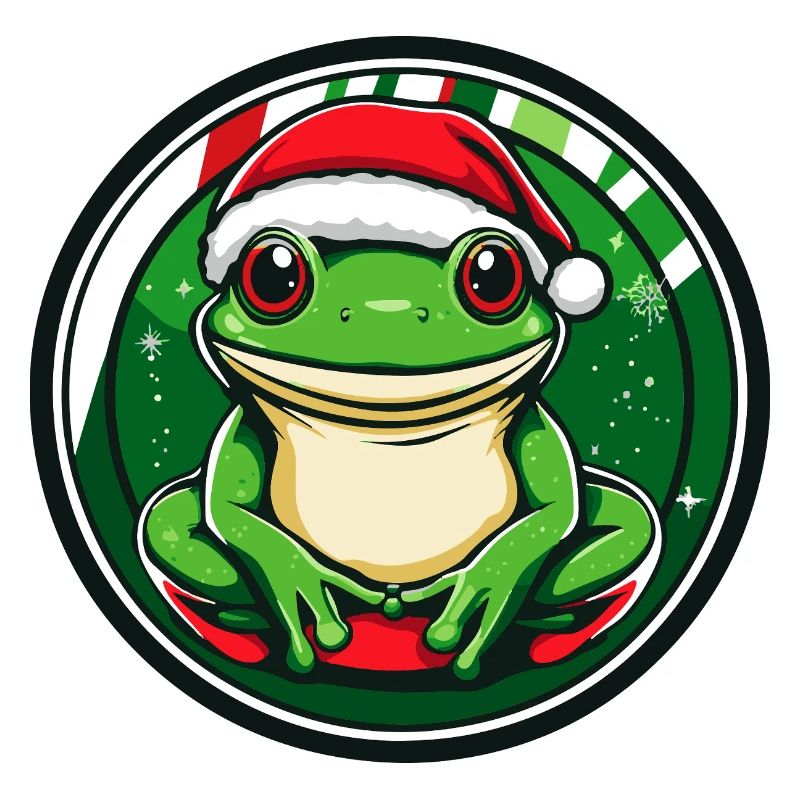 Frosch Weihnachten Comic