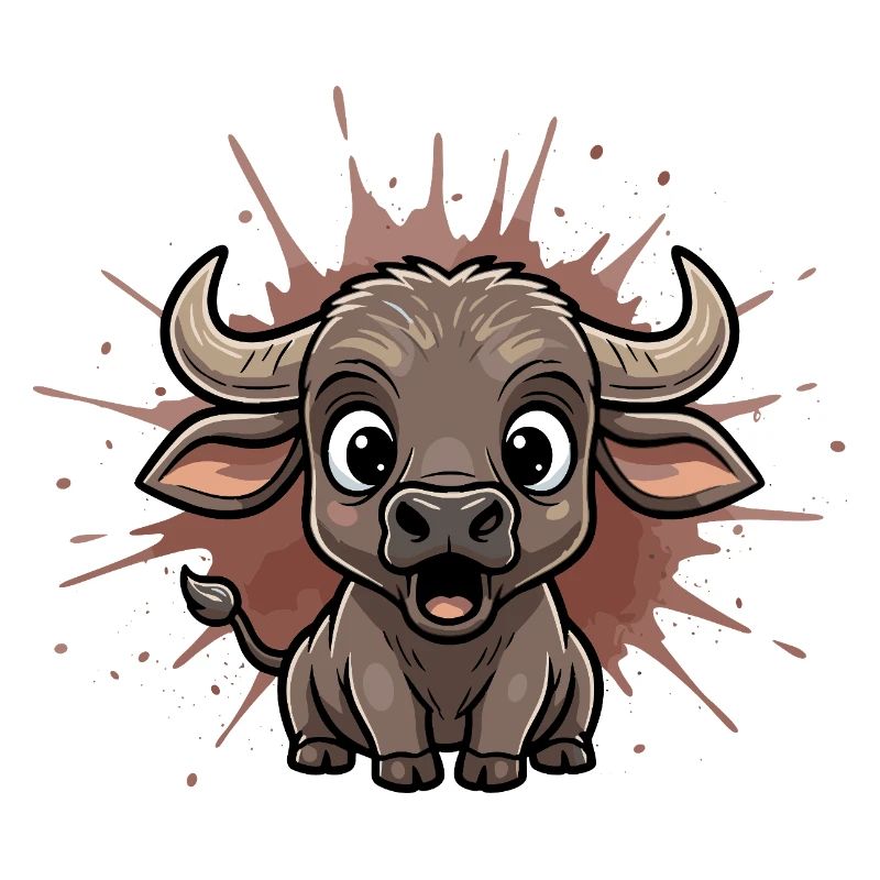 Kuhjunge Cartoon Bull