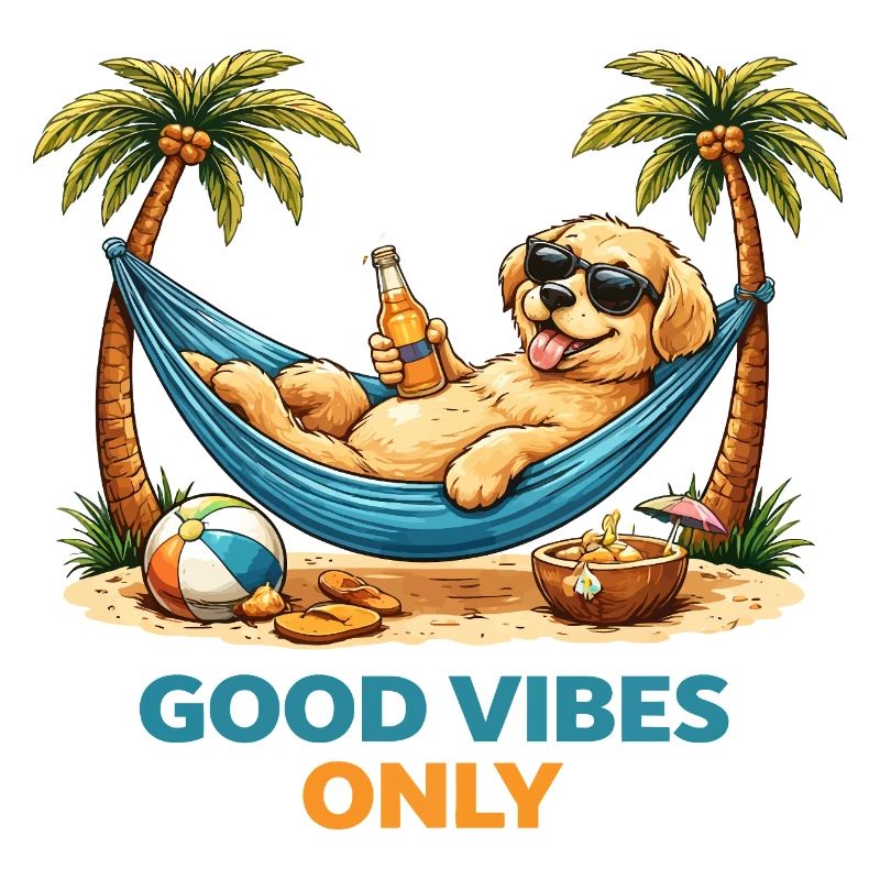 Chiot dans le hamac – Mode Relax