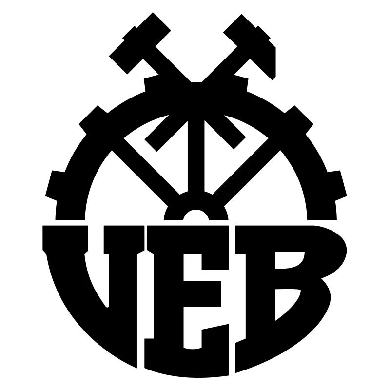 VEB Logo - Abzeichen der DDR (Farbe änderbar)