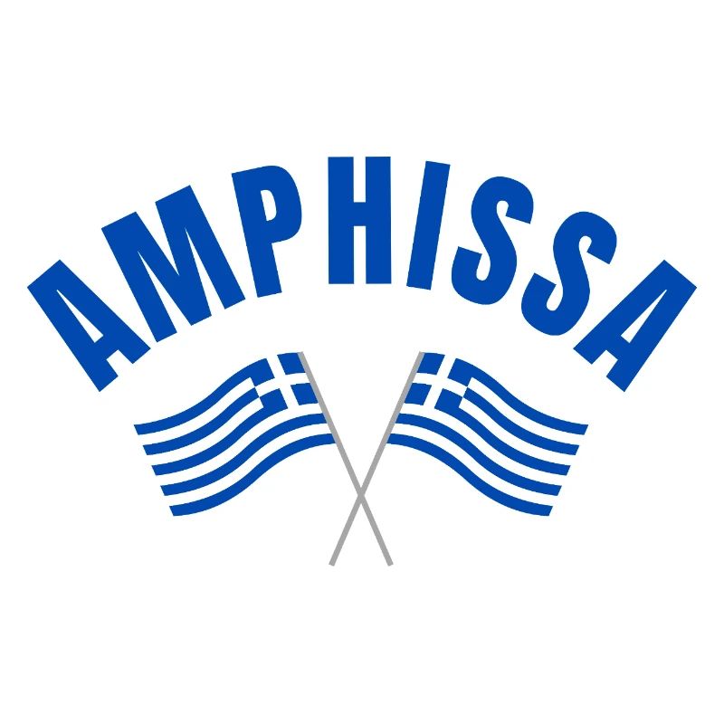 Amphissa-griechische Flaggen
