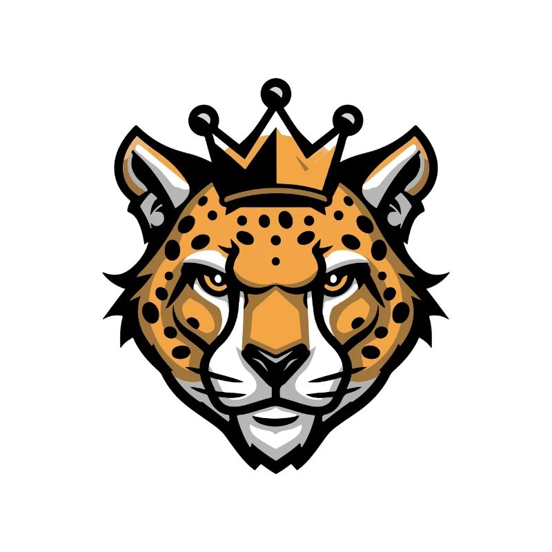 Gepard Kopf Krone