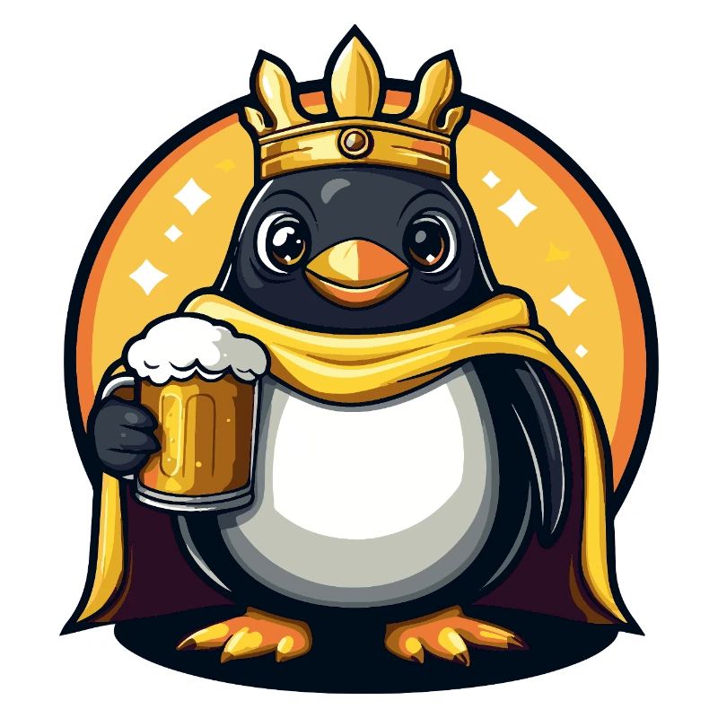 Pinguin Bier Lustig