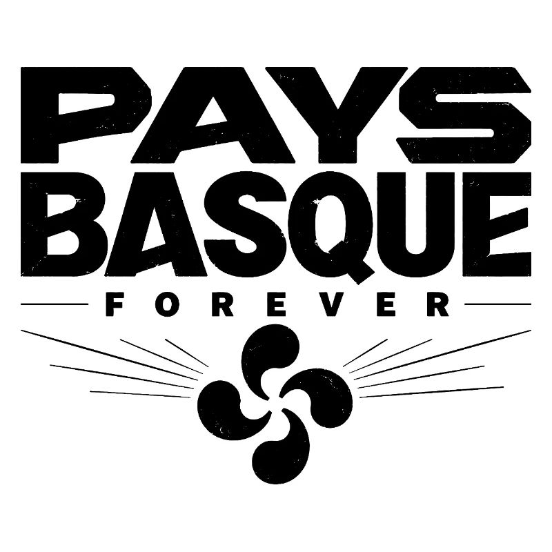 Pays Basque Forever Lauburu Vintage Design