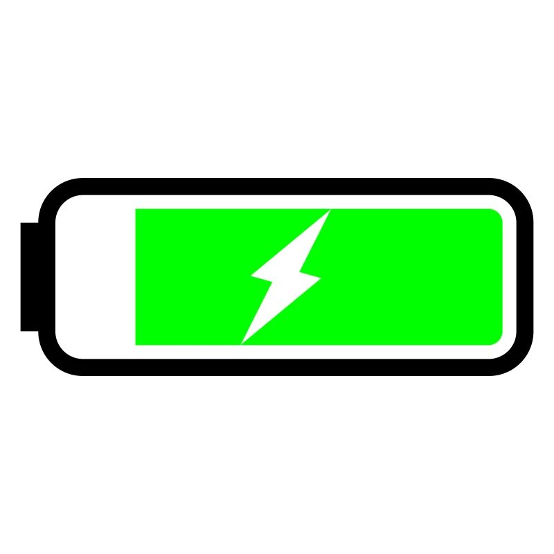 Batterie lädt