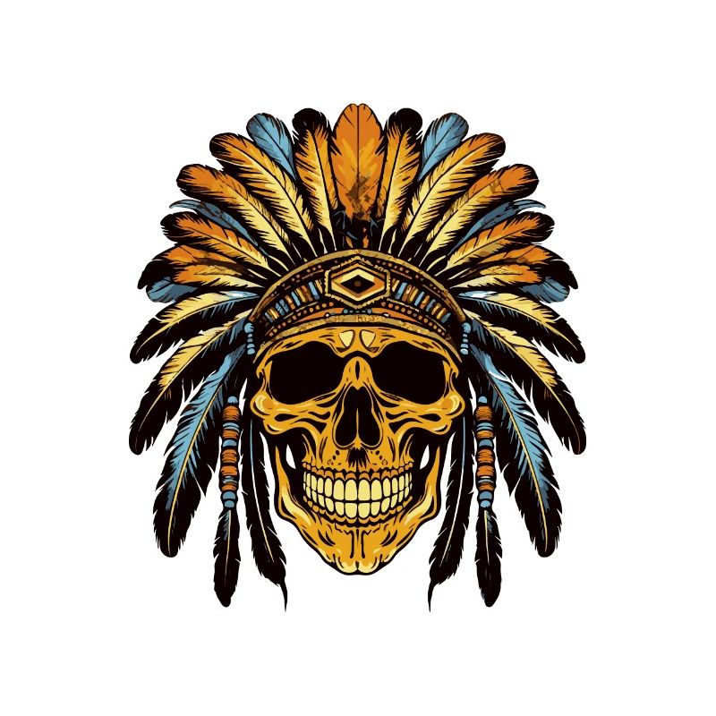 Chef Crâne Apache Indien