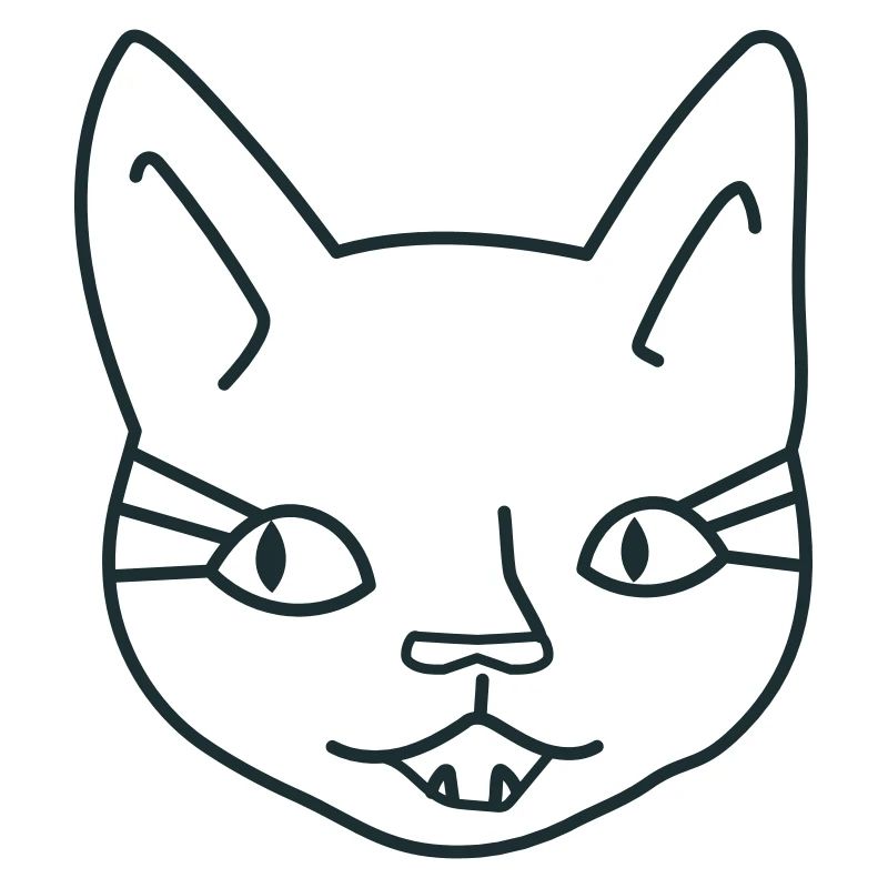 Mädchen Katzengesicht