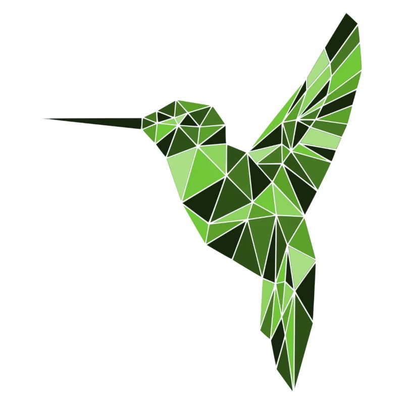 Vogel der Hoffnung - Poly Bird Vogelabbildung