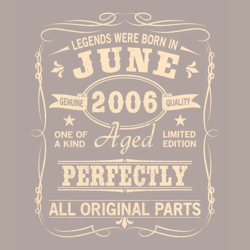 Vintage Juni 2006 Geburtstag