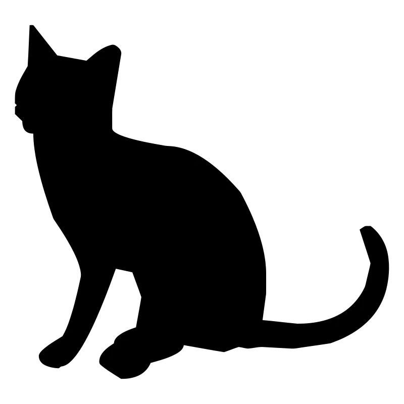 Sitzende Katze