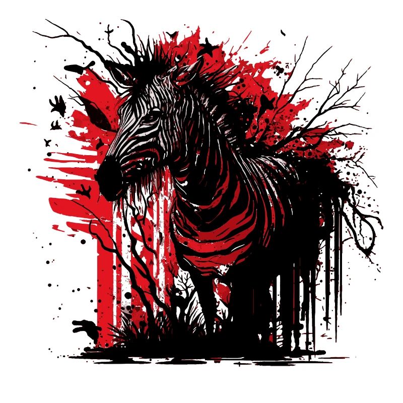 Unheimliches Zebra