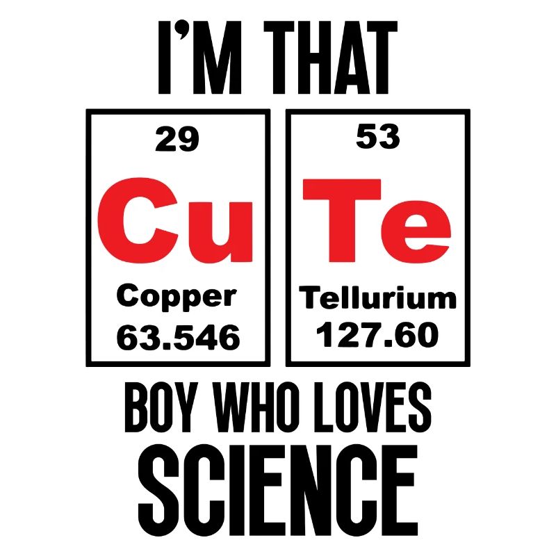 Je suis ce garçon mignon qui aime la science