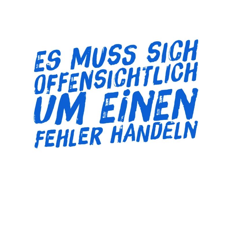 offenkundig ein Fehler