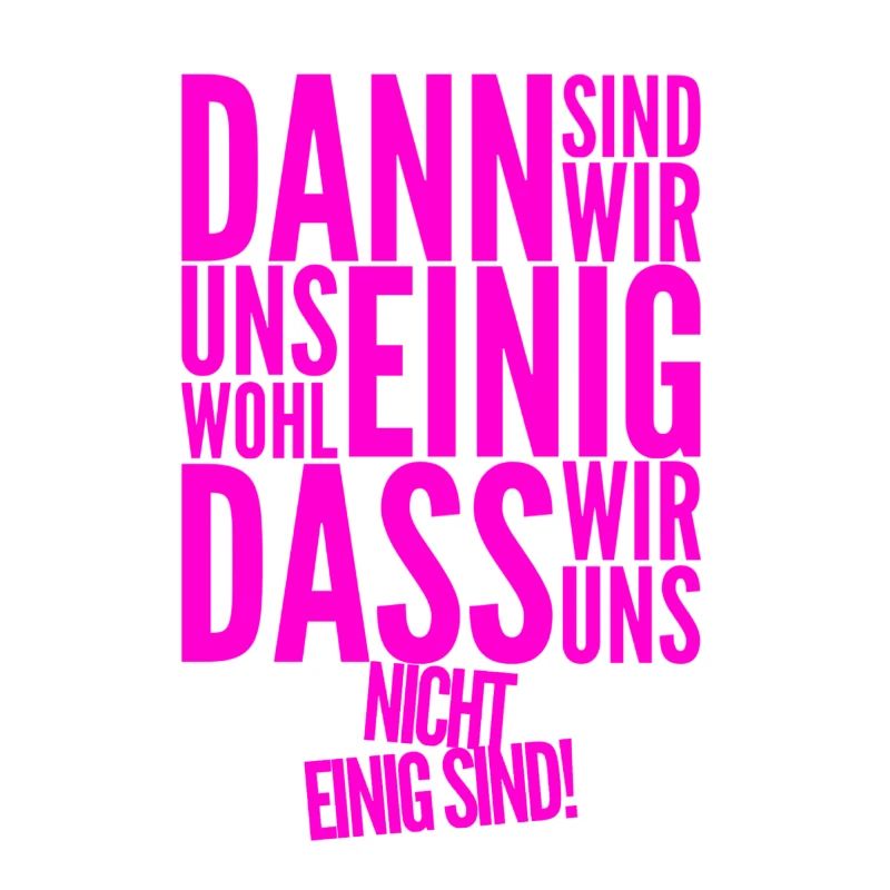 uneinig einig