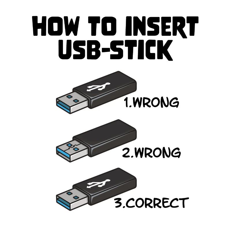 How To Insert USB Stick Funny Programmer Meme