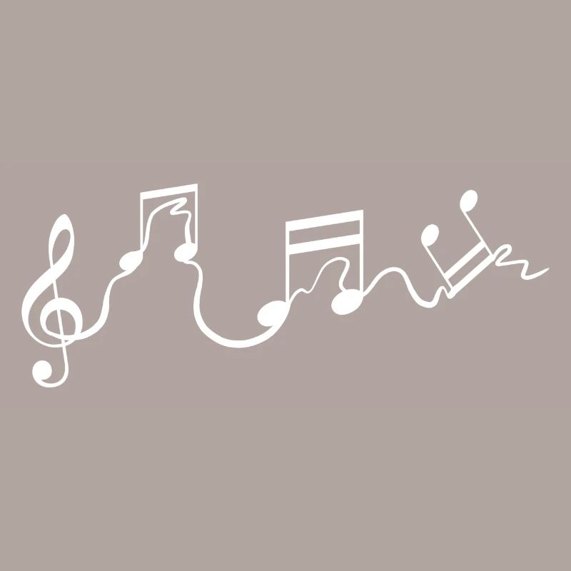 Musiknoten Sänger oder Performer Gift