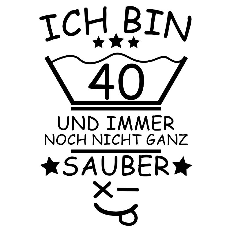 40. Geburtstag Wäsche Design