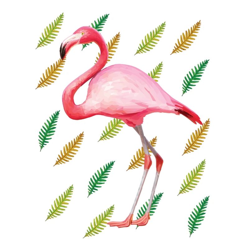 Flamingo mit Federn