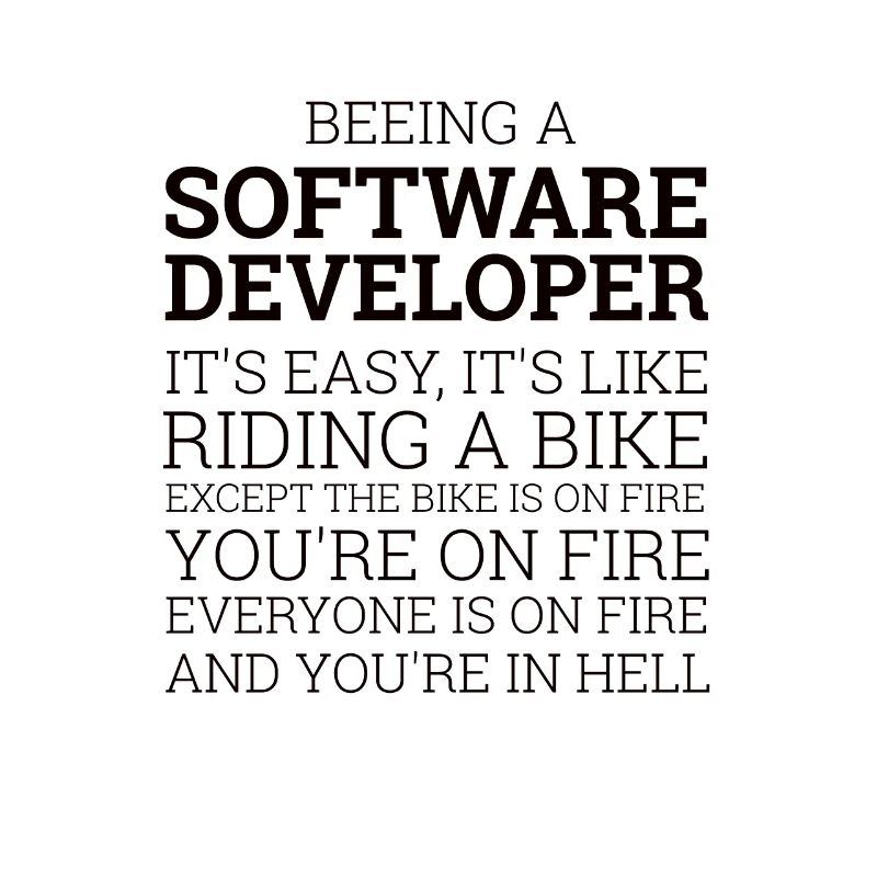 « Software Developer- Riding a Bike » | Ordinateur