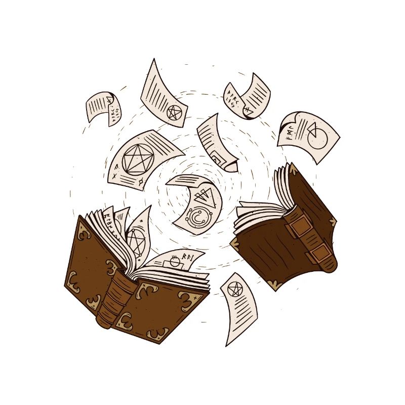Spell Book to Read and RPG Game