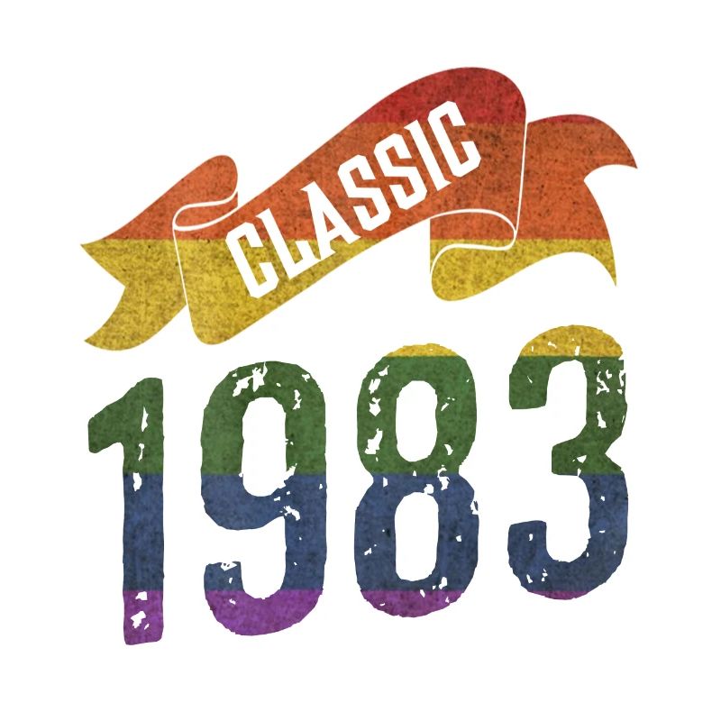 Couleurs arc-en-ciel classiques de 1983