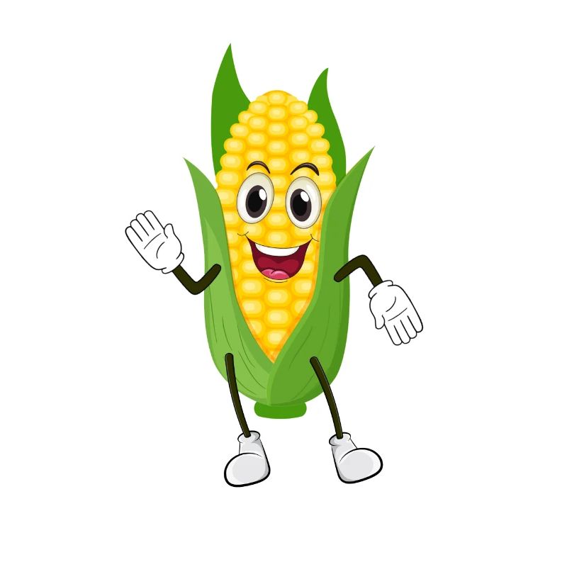 Funny corn cob design agriculture