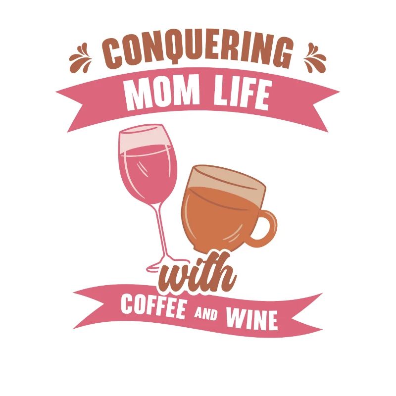 Kaffee Wein Mama Trinkende Mutter