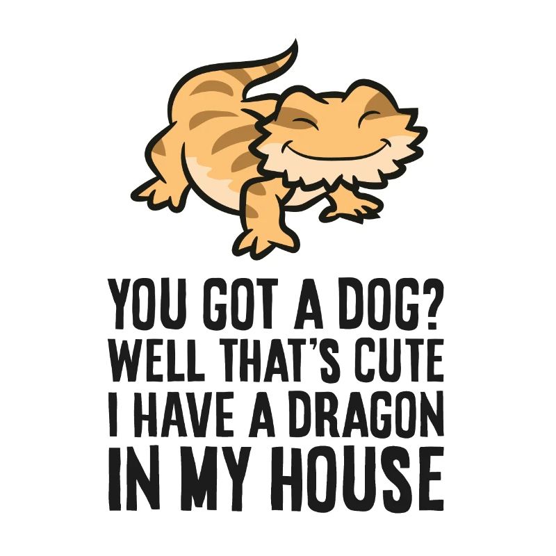 Haben Sie einen Hund? Ich habe einen Drachen in