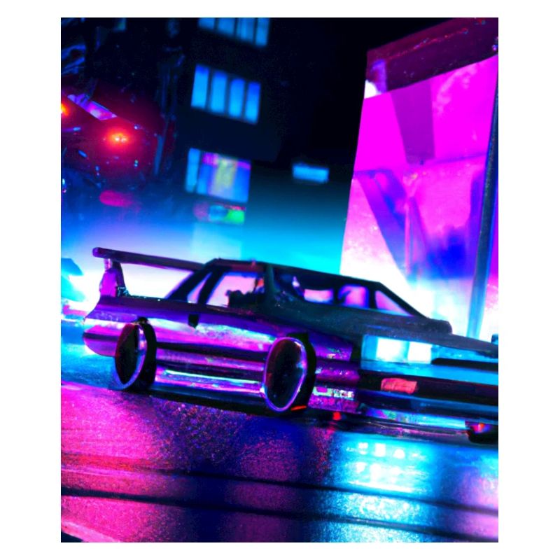 Vaporwave Esthétique Synthwave Car