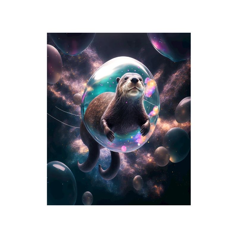Funny Space Otters Space Otter With Planet