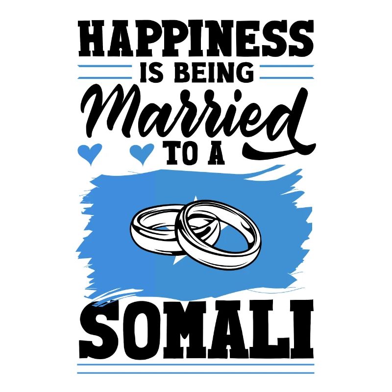Somali Somalia Flagge Glück wird verheiratet mit