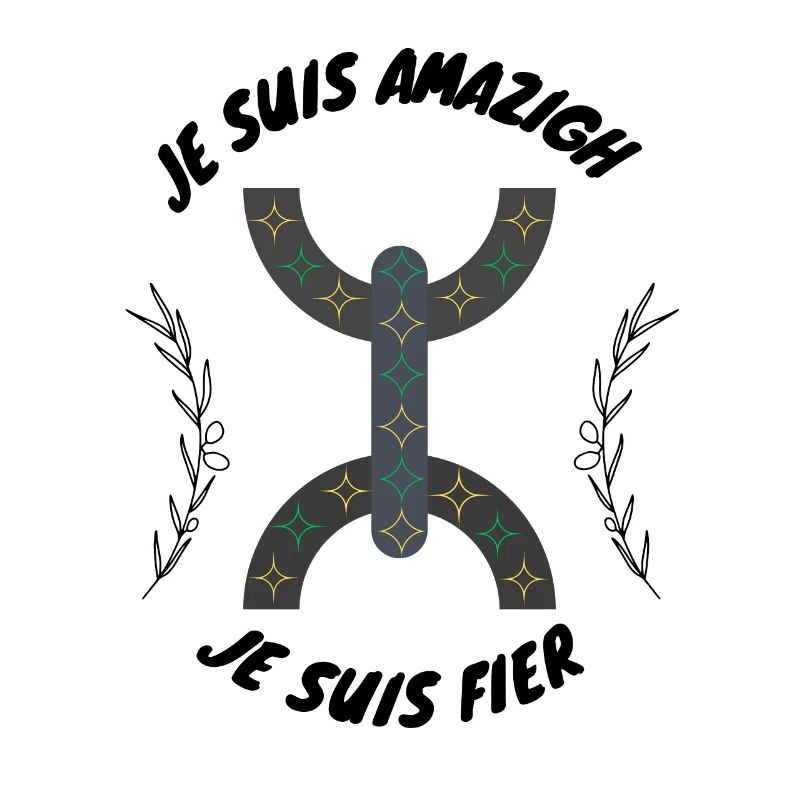 Premium Kapuzenpullover Frau Ich bin Amazigh