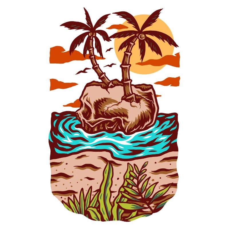 Schädel Sommerstrand