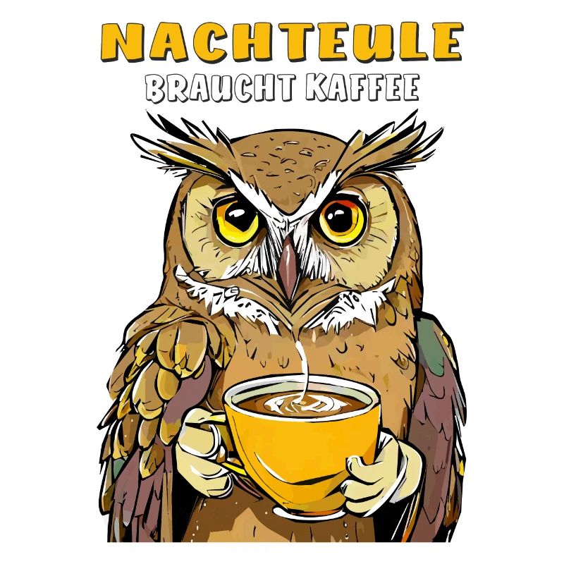 NACHTEULE BRAUCHT KAFFEE