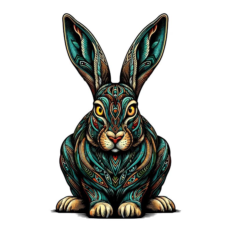 Mandala Art Jackrabbit Jackrabbits