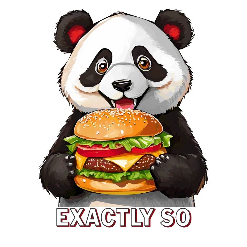 BURGER PANDA BEAR EXACTEMENT