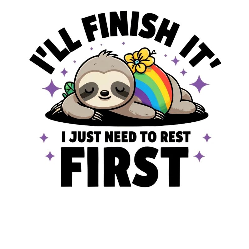 Funny sloth sleeping