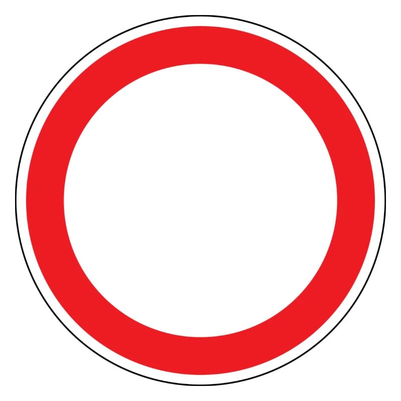 Panneau de signalisation de passage interdit